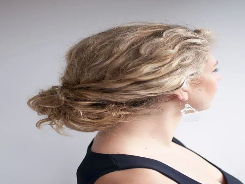 شینیون مو فر کوتاه